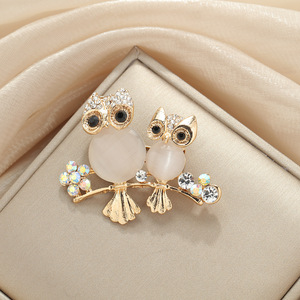 Broche de Búho de Aleación de Zinc con Forma de Animal, Accesorio de Moda para Mujer, Regalo - Product Image 3