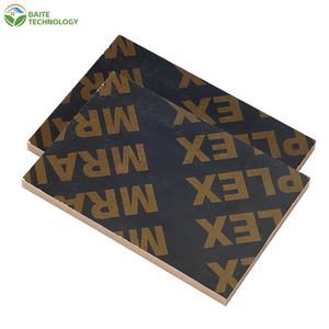 Coffrage de construction 15-18 mm Placage de pin-eucalyptus noir revêtu Noyau solide Panneau écologique Anti-corrosion Résistant à l'eau - Product Image 1