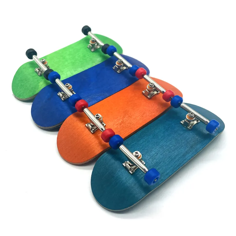 Großhandel Günstige Marke benutzer definierte Skate Skateboard Truck und Räder Set 34mm Einachsige Finger Board Skateboard Griffbrett Trucks