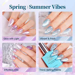 Missgel 2026 Hema&TPO Free Cat Eye Series Smalto Gel UV Magnetico Glitterato <span class=keywords><strong>Kit</strong></span> Fai da Te 8 Colori Set Gel Cat Eye Senza Hema - Product Image 4