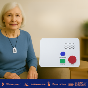 Control Remoto Inteligente con Botón de Emergencia SOS a Prueba de Agua, Sistema de Alerta de Pánico para Personas con Demencia, Ideal para Cuidadores - Product Image 1