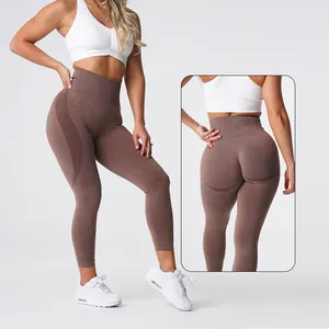 Mallas de compresión para gimnasio para mujer, pantalones de Yoga de cintura alta transpirables, personalizables, Oem, 2023