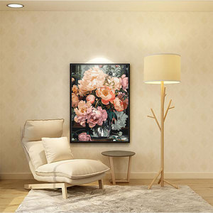 Shenzhen dafen moderno personalizado pintado a mano arte dibujado a mano pintura <span class=keywords><strong>al</strong></span> óleo <span class=keywords><strong>de</strong></span> flor sobre lienzo con marco arte <span class=keywords><strong>de</strong></span> la pared Decoración - Product Image 4