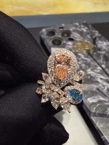 Bague en or de luxe certifiée IGI de qualité supérieure pour femmes, pierres étincelantes, bijoux élégants et modernes pour un usage quotidien - Product Image 4