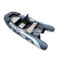 Kayak de pêche de luxe CE, 12 pieds, bateau à coque en aluminium en Hypalon/PVC, RIB gonflable, 3,6 m