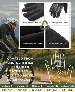 Gants d'hiver pour femmes et hommes, pour temps <span class=keywords><strong>froid</strong></span>, écran tactile, doublure à 3 couches, pour le sport, la <span class=keywords><strong>moto</strong></span>, la course, le cyclisme, la conduite - Product Image 5