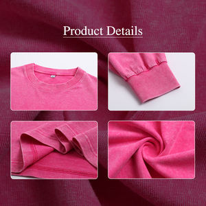 Camiseta Extra Grande de Manga Larga con Hombros Caídos, 100% Algodón, 230g, Estilo Vintage, Lavado Desgastado - Product Image 5