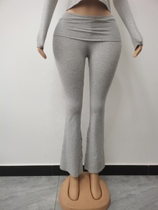 Individuelles Sexy 2-teiliges Lounge-Set mit Umklappbarem Gummibund aus Jersey für Damen – Kurze oder Lange Outfits, 2-Teiler für Frauen - Product Image 3