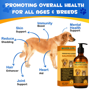 น้ำมันปลาแซลมอนโอเมก้า 3 EPA DHA สำหรับสัตว์เลี้ยงทุกสายพันธุ์ สุนัขและแมว อาหารเสริมบำรุงร่างกายทุกวัน ผลิตโดยผู้ผลิต OEM - Product Image 2