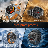Montre connectée d'extérieur AK125 en promotion usine, étanche IP68 pour appels, écran IPS 1,7'', lampe torche, autonomie de 5 jours, boussole sportive, SDK
