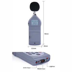 Analyseur de bruit 28dBA~133dBA intégrant un sonomètre et un mesureur de décibels audio avec une précision de classe 0,5 - Product Image 4