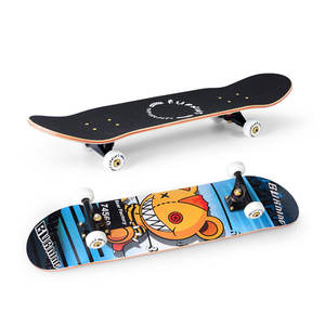 Planche à roulettes en bois d'érable 7 couches personnalisée bon marché en gros planche à roulettes complète pour les enfants - Product Image 1