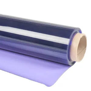 HSQY Top Selling Transparent Clear Soft PVC Sheet Clear Blue PVC Flexible Film PVC Window Protecting Films