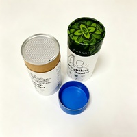 Boîte d'emballage en tube de papier de luxe personnalisée, boîte cylindrique en carton écologique avec logo pour cosmétiques, bougies, thé, cadeaux