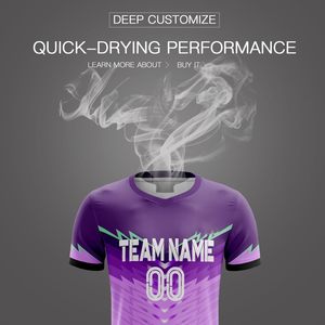 Maillot de football personnalisé unisexe à col en V, sublimé, 180g, anti-transpiration, vêtements de sport avec nom et numéro personnalisés - Product Image 5