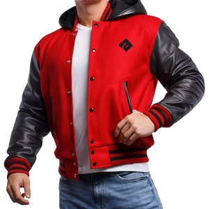 Chaquetas de Invierno para Hombre de Alta Calidad Hechas en Pakistán, con Mangas de Cuero y Capucha, Diseño Personalizado, Servicio OEM, Ecológicas - Product Image 1