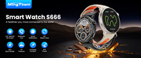 Nuevo Reloj Inteligente con GPS para Hombre, Pantalla AMOLED HD, Múltiples Modos Deportivos, Brújula, Llamadas, Salud, Deportes, Resistente al Agua IP68, Natación