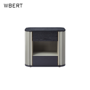 WBERT Armoire latérale italienne de luxe en bois massif Rangement simple et moderne pour chambre d'hôtel Style MDF - Product Image 1