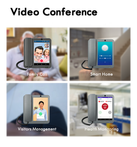4G VoLTE Home Office Call Android Desktop Landline <strong>Phone</strong> Wireless Hotel Room Video Telephone 8'' Display 2G+16G - Product Image 2