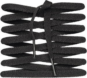 Nhà Máy Cung Cấp Giá Cả Cạnh Tranh Thể Thao Aj1 Không Khí Lực Lượng Giày Thể Thao Sử Dụng Polyester Phẳng 1Cm Rộng Màu Đen Dây Giày - Product Image 1