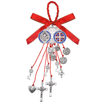 Médaille de Saint Benoît, décorations de Noël, accessoires de voiture, décoration de porte et de maison, croix, décorations de Pâques, ustensiles d'église