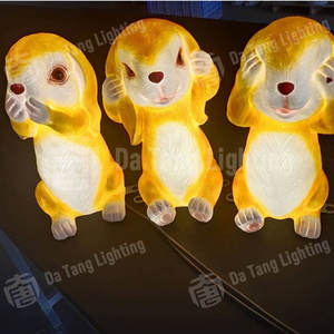 โคมไฟรูปกระต่ายสำหรับตกแต่งสวนและสวนสาธารณะในช่วงเทศกาล ไฟประดับกลางแจ้งกันน้ำ IP65 - Product Image 3