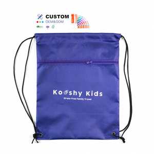 Custom Large Capacity Ultralight <b>Nylon</b> Mesh <b>Backpack</b> Waterproof Cinch Gym Travel Shoes Sack Storage with Toggle Drawstring Bag - Product Image 2