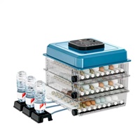 Incubateur d'œufs automatique avec plateau rotatif pour le retournement des œufs, contrôle numérique de la température et de l'humidité pour les œufs de poulet, de caille, de pigeon et de canard