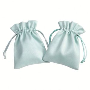 Sac d'emballage personnalisable en flanelle avec logo, biseauté, pour bijoux, écouteurs de téléphone portable, vente en gros, recyclable, pour colliers et montres - Product Image 3