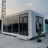 Petite maison préfabriquée en acier pour usage de villa, design moderne écologique avec installation facile, nouveau style maison Apple