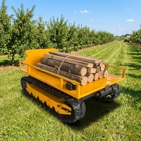Véhicule de transport sur chenilles 500 kg, transporteur tout-terrain à chenilles en caoutchouc, benne basculante pour la vente la plus populaire