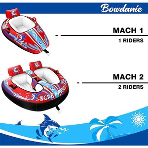 Funda de tela de PVC JOSEN para tabla de surf, remo, anillo de arrastre, lancha rápida, anillo inflable de arrastre para embarcaciones. - Product Image 3