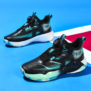 Chaussures de basketball montantes décontractées en <span class=keywords><strong>cuir</strong></span> microfibre avec amorti EVA et semelle extérieure en caoutchouc MD pour entraînement en salle pour hommes - Product Image 5