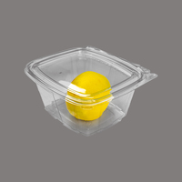 Barquette en PET transparente de qualité alimentaire, personnalisable, pour pizza, sushi, salade, restauration rapide, emballage en gros, directement de l'usine