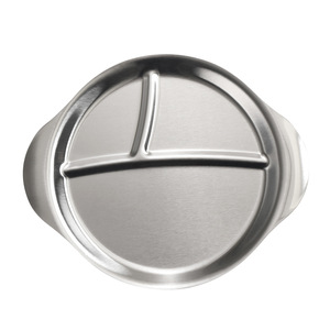 Yurtrain Plateau Coréen Moderne <span class=keywords><strong>Simple</strong></span> en Acier Inoxydable à Double Poignée, Durable et Créatif, pour Sauce Barbecue et Collations Intégrées - Product Image 5