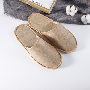 Zapatillas de Spa desechables para habitación de hotel de lujo con diseño moderno y logotipo personalizado OEM, tela para siesta Lisa fabricada para hoteles - Product Image 5
