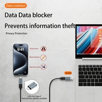 Bloqueador de Datos USB Anti Juice-Jacking, Adaptador de Carga PD Anti-Hack