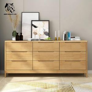 Proveedor chino, precio económico, personalizado, en stock, listo para enviar, nuevo diseño, cómoda con cajones, muebles de dormitorio, gabinete con cajones de madera. - Product Image 3