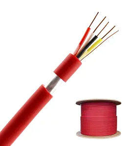 Câble d'alarme incendie 1.5mm 2.5mm BC/CCA Conducteur Rouge PVC Veste bouclier Câble d'alarme incendie
