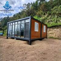 Container Abitativo Standard da 20 piedi Smontabile, Prefabbricato Flat-Pack, Design Moderno, con Porta di Sicurezza in Acciaio, per Casa, Ufficio, Camera da Letto, Portatile, per Lavoro