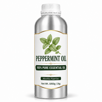 Minyak Daun Mentha Piperita Alami Grosir Massal Label Pribadi untuk Bahan Kosmetik Pembuatan Sabun dan Lilin Pabrik