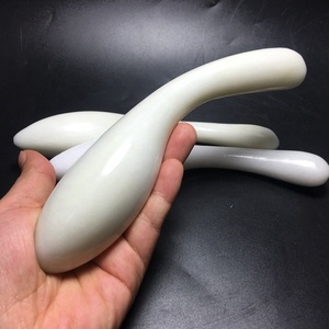 Großhandel natürliche weiße Jade Massage Zauberstab Kristall Yoni Zauberstäbe Quarz <span class=keywords><strong>Dildo</strong></span> Kristall für Frauen - Product Image 4