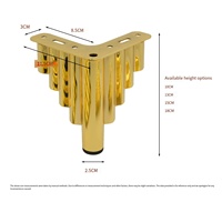 Laminé à froid en acier meuble TV jambes montagne caractère matériel meubles pour salle à manger cuisine Table basse canapé pied métal Support