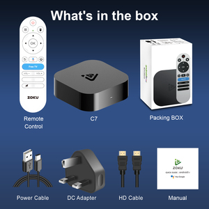 Zoku C7 OTT thông minh TV Box tốc độ cao streaming thiết bị với giọng nói điều khiển từ xa 8GB ROM nhà sản xuất Allwinner H313 OTT hộp - Product Image 6