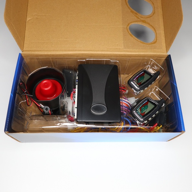 2 Way Lcd Remotes Keyless Entry Engine Starter Car Alarms System for Russian Market