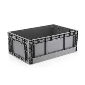 Storage Folding Crate Storage Plastic Crate Heavy Duty Industrial Large Storage Collapsible Folding Moving Plastic Crate For Sale