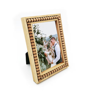 AHOME Home rustico 4x6in legno cornice foto <span class=keywords><strong>con</strong></span> <span class=keywords><strong>perline</strong></span> decorazione di nozze cornice - Product Image 4