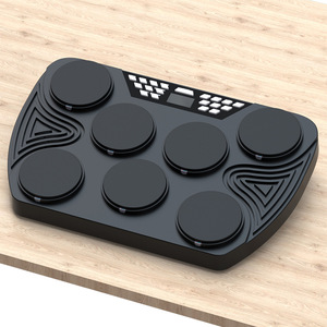 Batterie électronique portable pour enfants et adultes débutants, en ABS + silicone, simulation de peau de batterie, technologie multi-capteurs, <span class=keywords><strong>jazz</strong></span> - Product Image 2