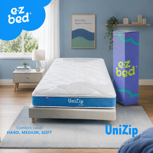 Colchón de resortes ensacados con diseño de cremallera para un soporte estable y una comodidad duradera en cada dormitorio. - Product Image 1