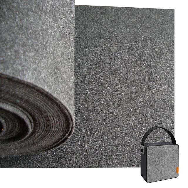Self Adhesive Speaker Box Carpet Roll Gray Black Polyester Nonwoven Underfelt Carpet Material for Speaker Box Sound Box